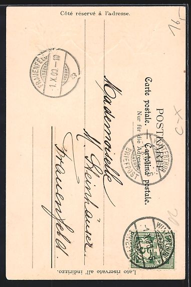 Cartes postales: Litho Winterthur, Stadthaus mit Wappen – D'occasion à Berlin par bartko-reher 1