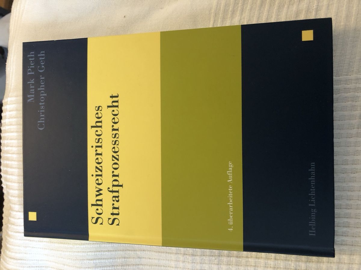 Libri: Strafprozessrecht, Mark Pieth/Christopher Geth – Nuovo (secondo la descrizione) da Roggwil TG venduto da tob_8fpd