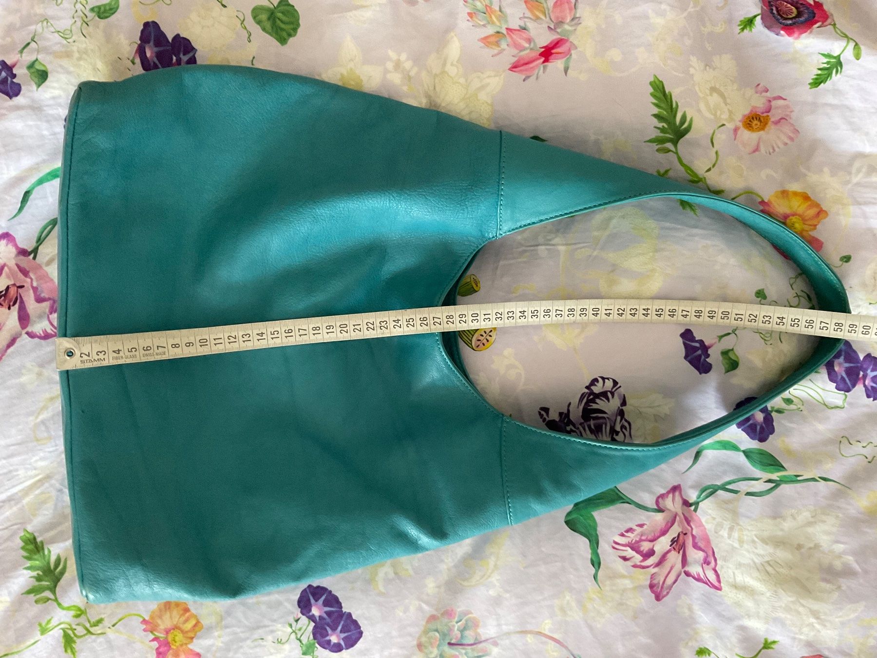 Sacs femmes: Echtes Leder Tasche Beuteltasche Türkis – D'occasion à Urdorf par alda02 4