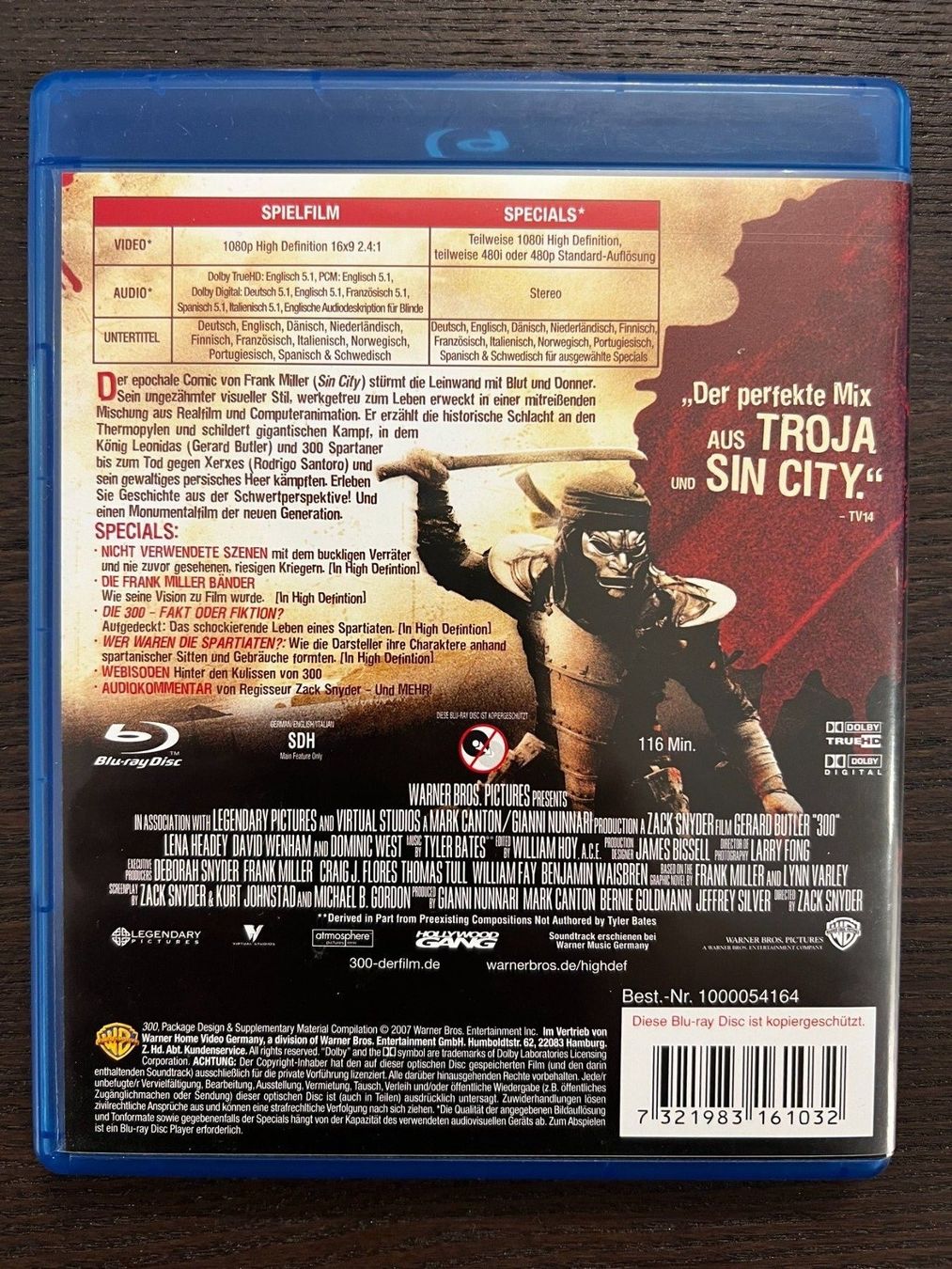Tutti i DVDs: 300 – Usato da Zürich venduto da Blu-ray_ZH 1