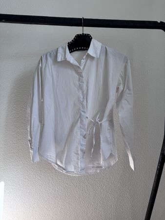 Bluse JDY weiss mit Bindeband