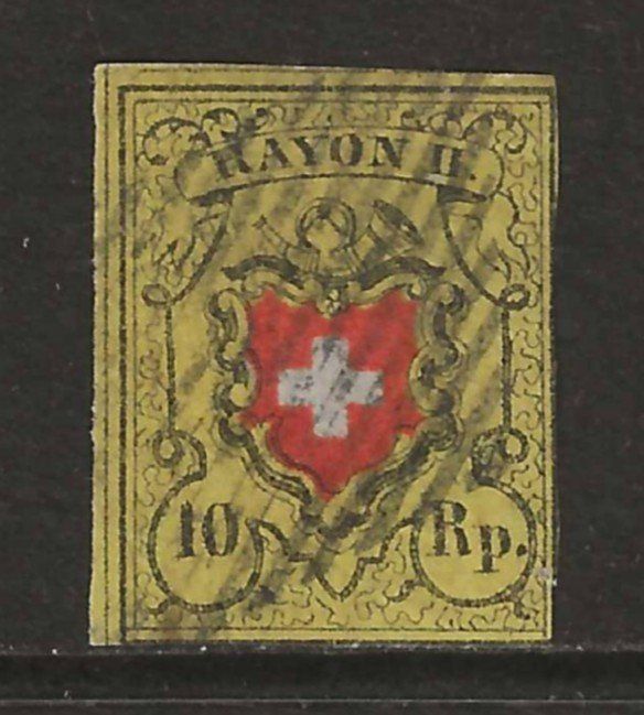 Alle Briefmarken: 1850 : Rayon Nr. 16II : KP 200.-- – Gebraucht aus Gümligen von Geniusbuy