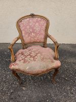 Antiker Sessel, restaurationsbedürftig, Vintage Look!