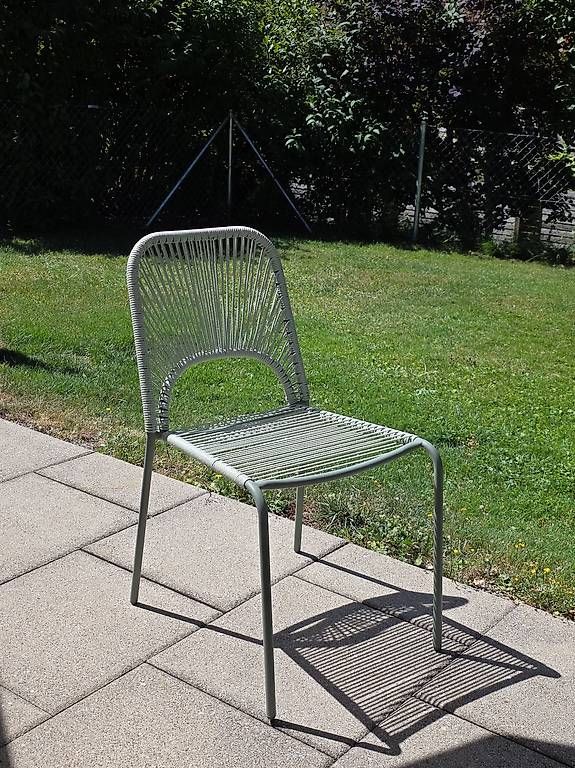 Stühle: Spaghetti- / Kord-Gartenstuhlset (4Stk) – Gebraucht aus Hausen am Albis von binarycode