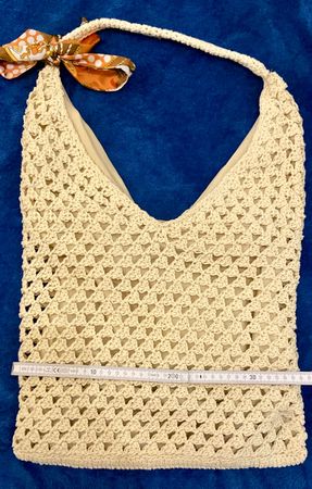 Häkel Freizeittasche in beige, neu, Versand möglich