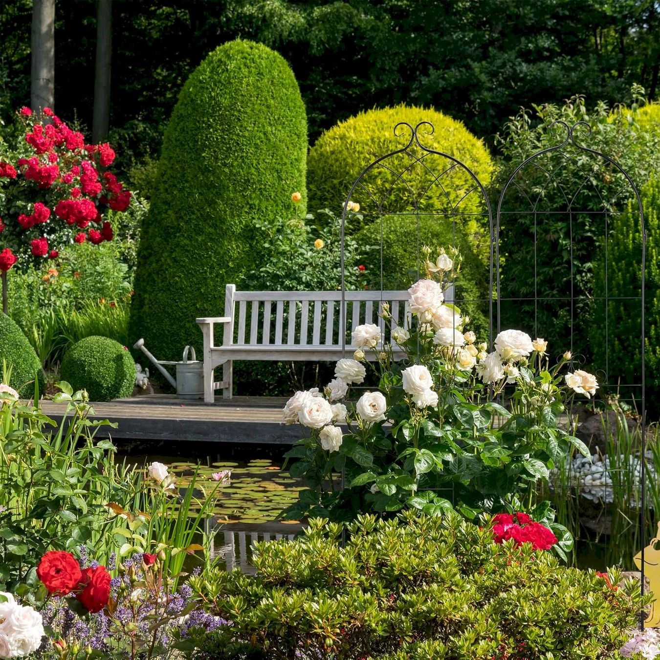 Altre Decorazioni per giardino: Rankgitter 2er Set 180x50x1,5cm – Nuovo e nell'imballaggio originale da Bottighofen venduto da zaap 3