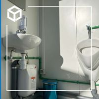 EURObudget Herren WC Container 3m²