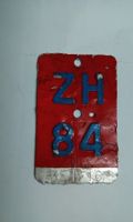 Velonummer ZH 84