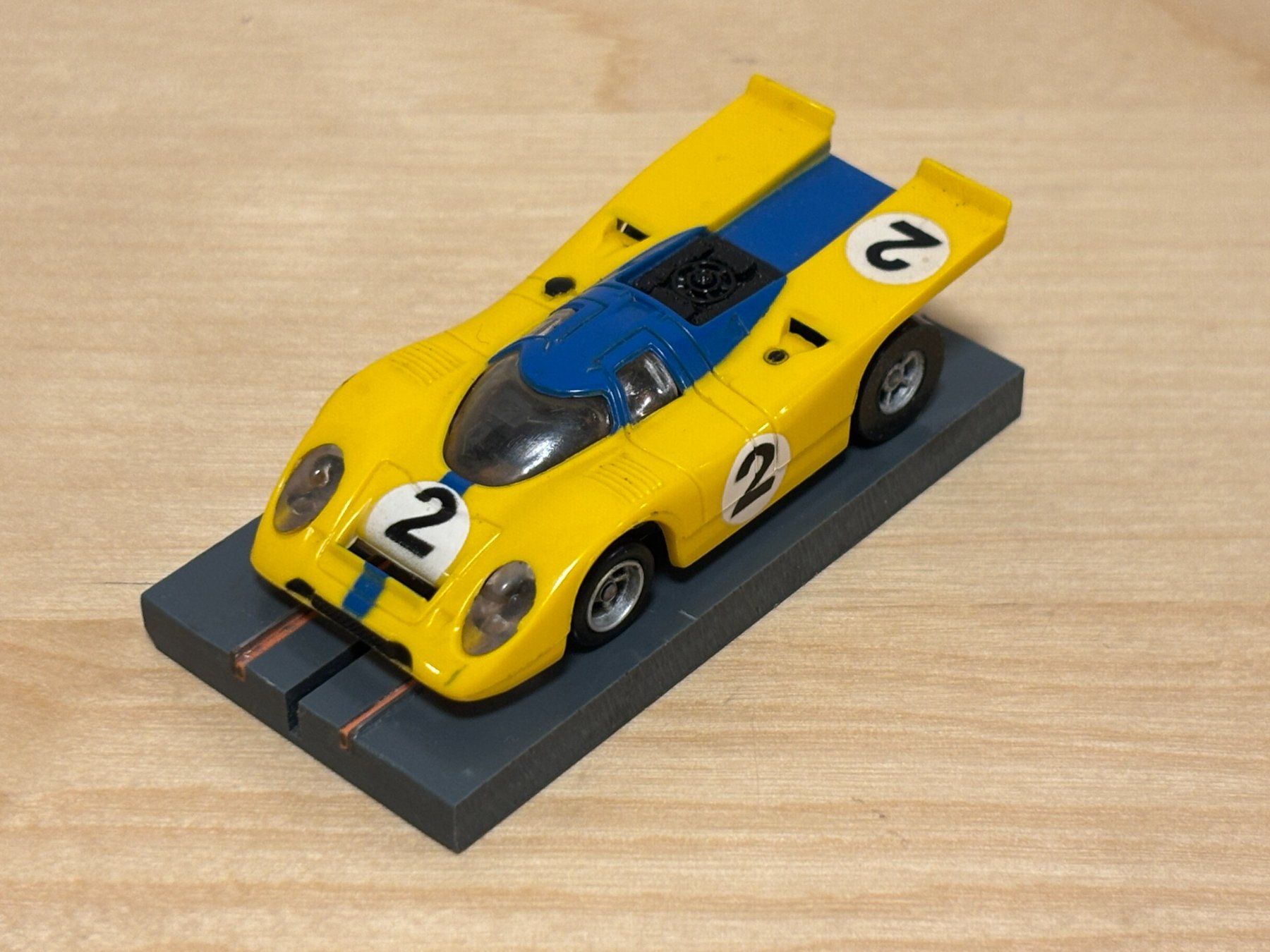 Faller Piste: Faller/Aurora AFX Porsche 917K #2 gelb/blau – Usato da Bülach venduto da h0slotch