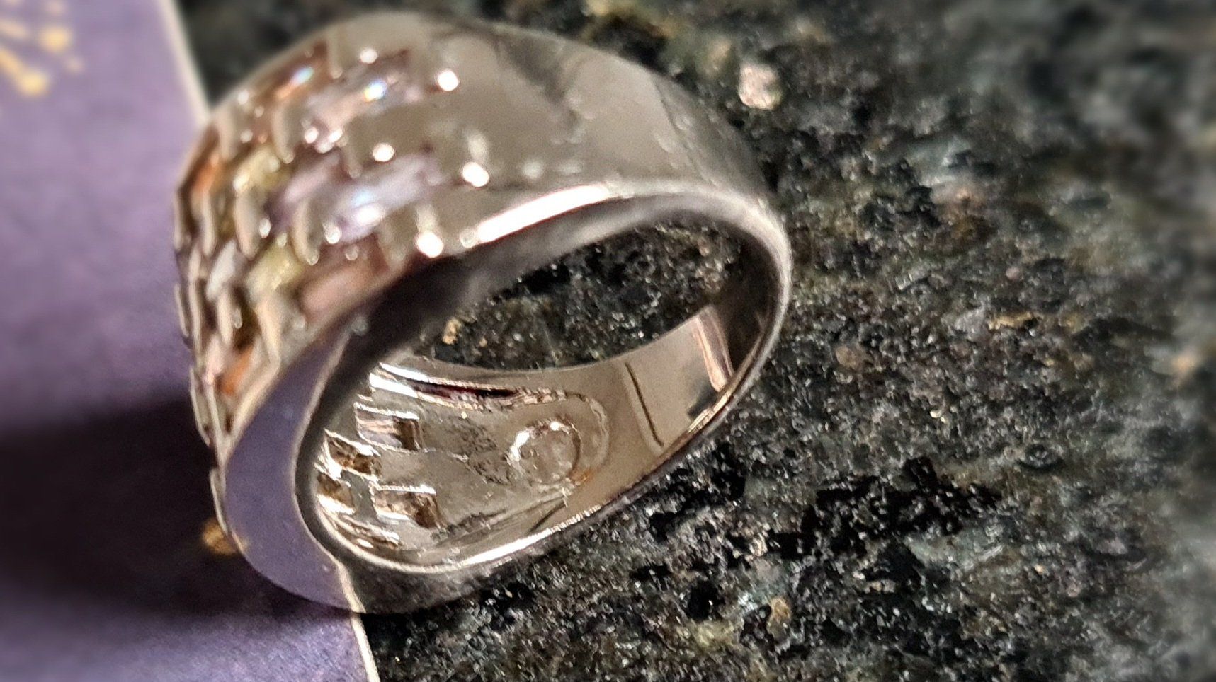 Bagues: Ring silberfarben mit farbigen Glitzersteinen – D'occasion à Frauenfeld par Purzli 3