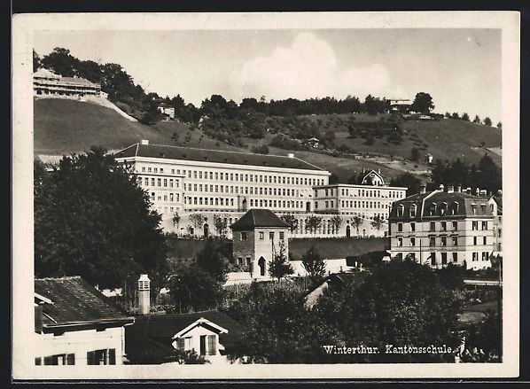 Ansichtskarten: AK Winterthur, Kantonsschule, 1931 – Gebraucht aus Berlin von bartko-reher