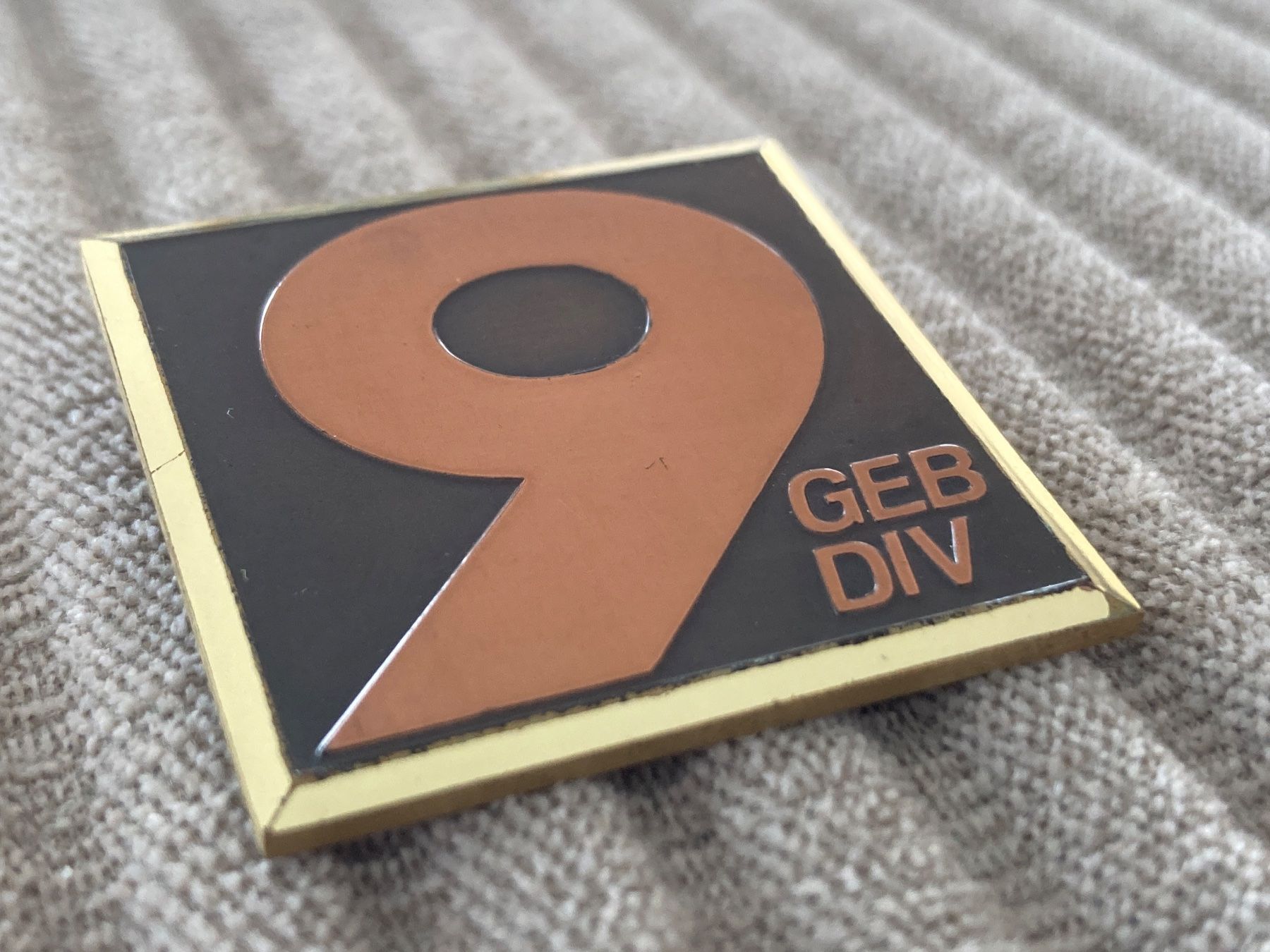 Schweizer Armee Placchette & Badge: Emblem / Abzeichen Geb Div 9 - Schweizer Armee – Usato da Brütten venduto da Hst1 2