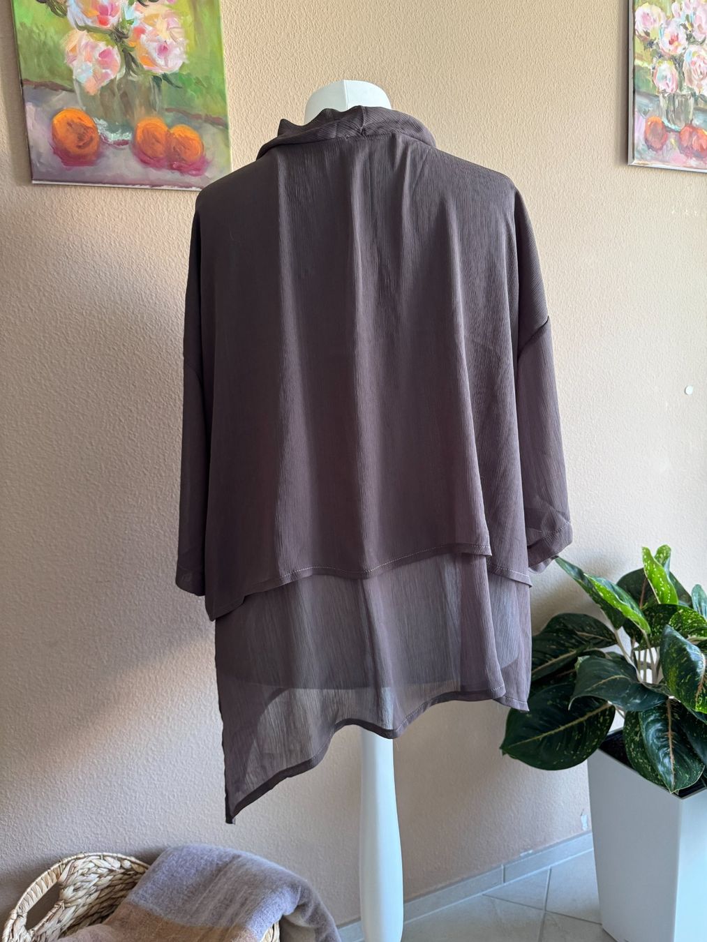 Niederberger Camicette: Sommerliche Niederberger super-leichte Bluse braun – Usato da Muttenz venduto da einfach-schoen 2