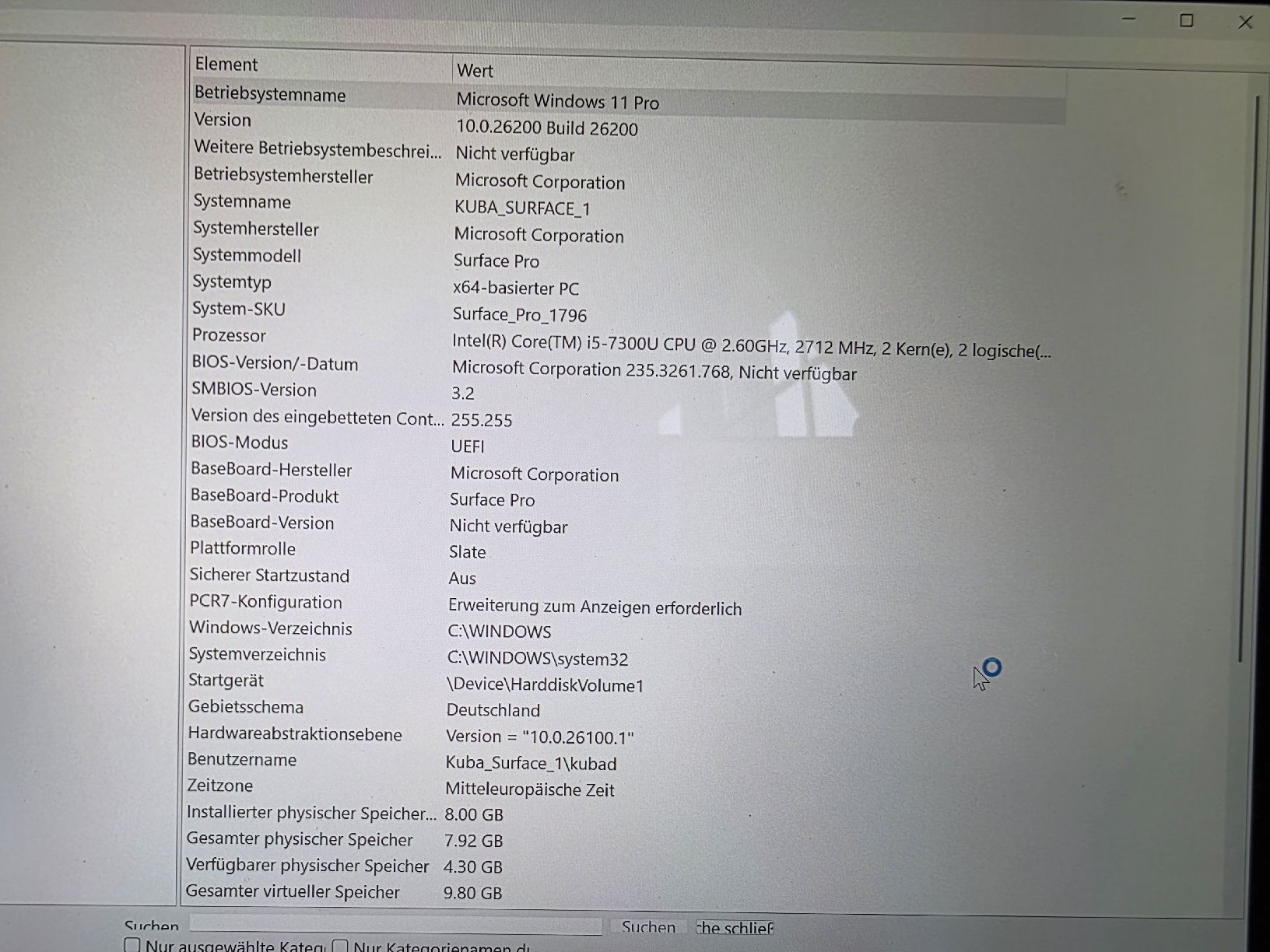 Microsoft Tablet PC: Microsoft Surface 8GB RAM Silber – Usato da Heiden venduto da Kuba.D 5