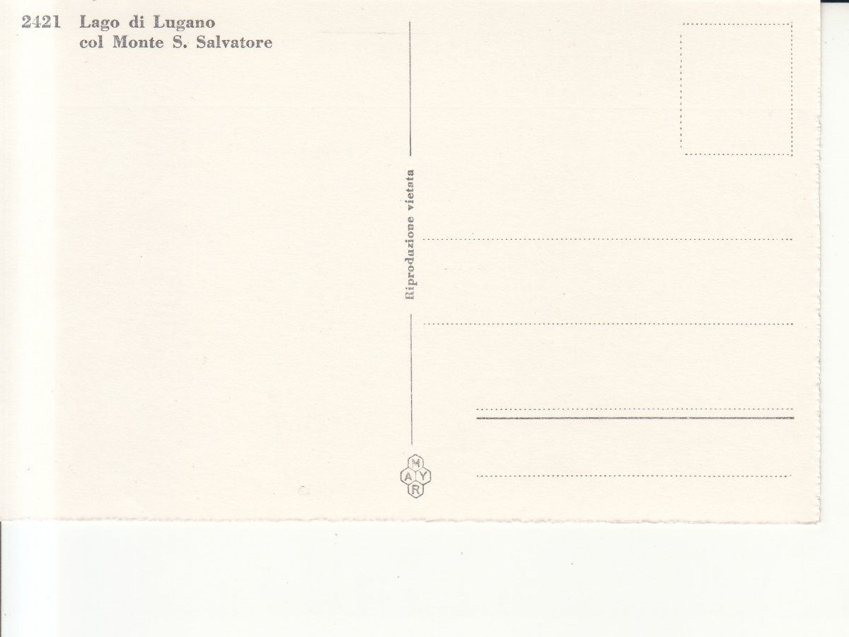 Cartoline postali: Lugano ca. 1940 – Usato da Bürglen TG venduto da StampGraf 1