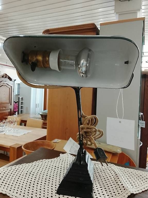 Lampade: Klassische Vintage Bankerlampe – Usato da Neuhausen am Rheinfall venduto da galleria13 4