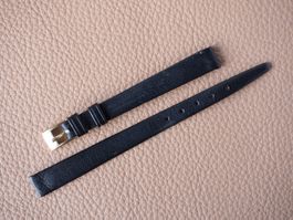 Hamilton vintage NOS Uhrenband 9mm schwarz gold Schliesse 9