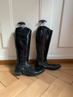 ACCATINO - Lack Leder Stiefel schwarz 37
