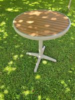 kleiner runder Tisch 60 cm Durchmesser alles aus Aluminium