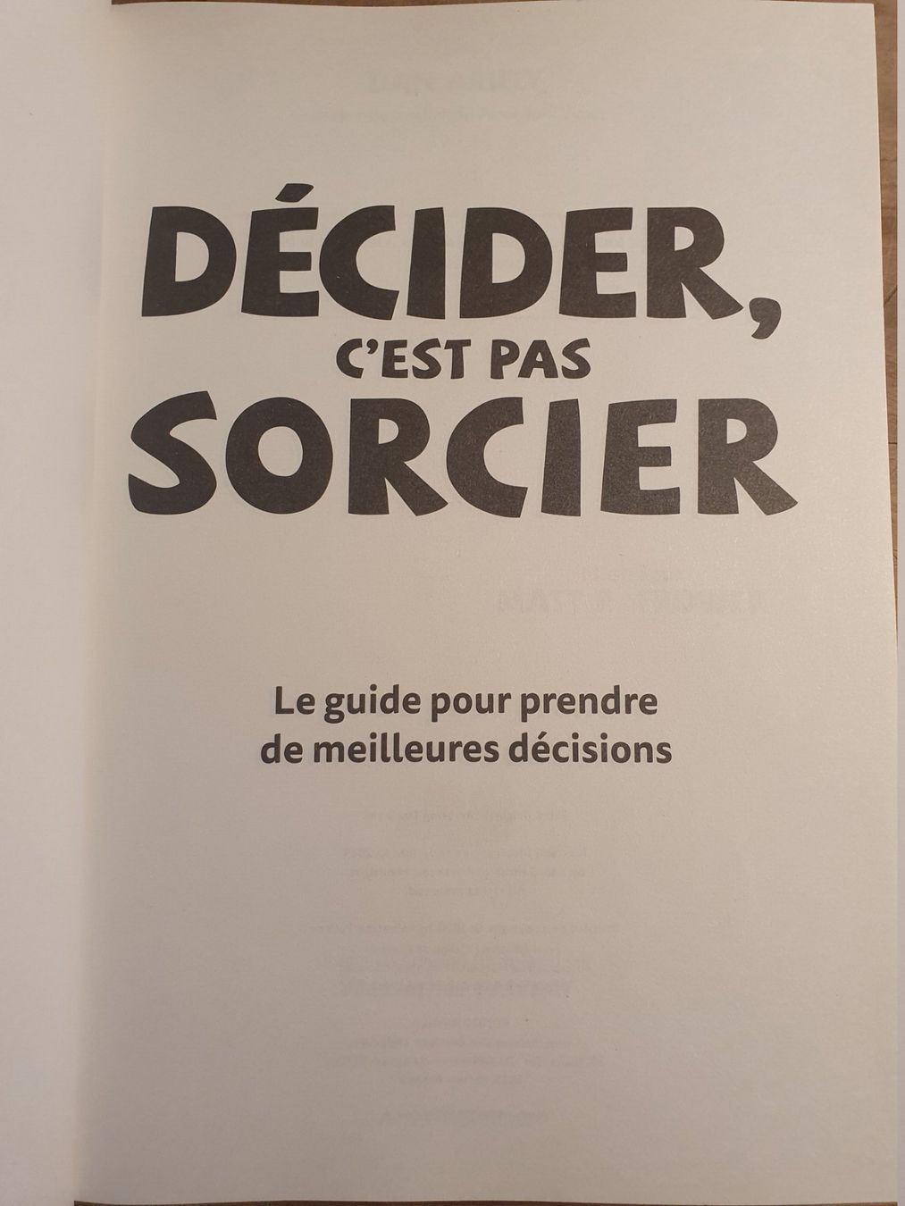Libri: Décider, cest pas Sorcirer Dan Ariely Alisio – Usato da Zürich venduto da loosebone 2