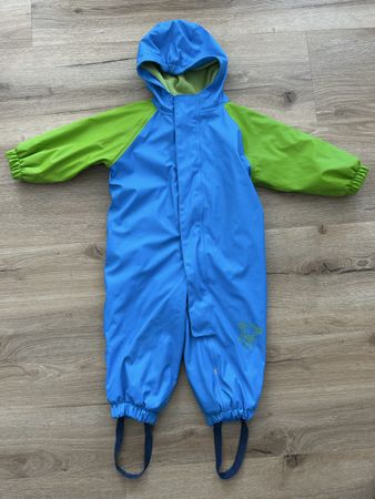 Regenhose Overall gefüttert Papagino Gr. 74/80 gut erhalten