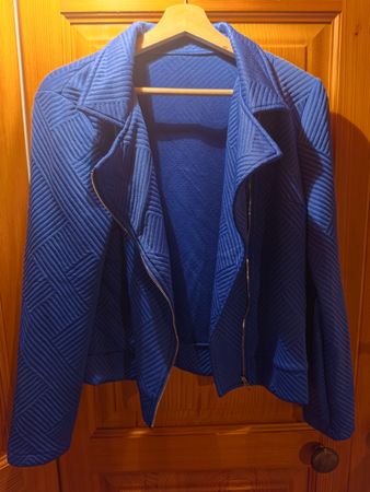 Damen Jacke blau Grösse M Polyester modisch