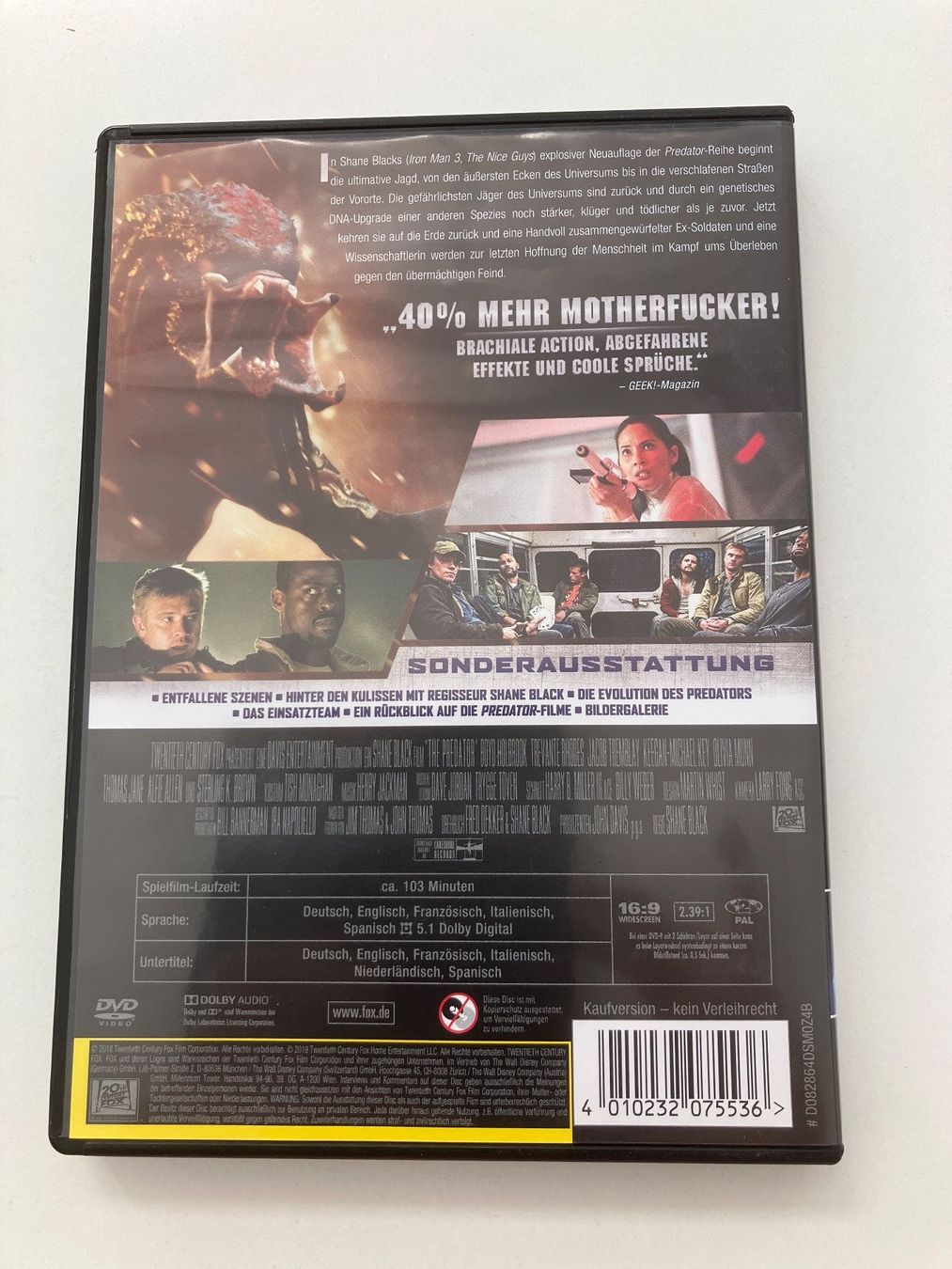 Alle DVDs: Predator - Upgrade (2018)  DVD – Gebraucht aus Arbon von HelFer01 1