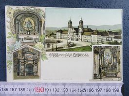 GRUSS AUS MARIA EINSIEDELN 1910 4BILD-LITHO