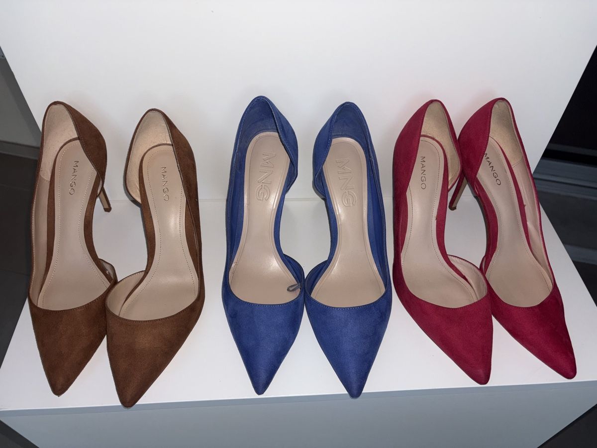 Mango Scarpe da donna: Mango Blue Suede Heels - Size 39 – Usato da Nyon venduto da Deb_D39 6
