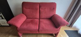 Zweisitzer Sofa in Rot