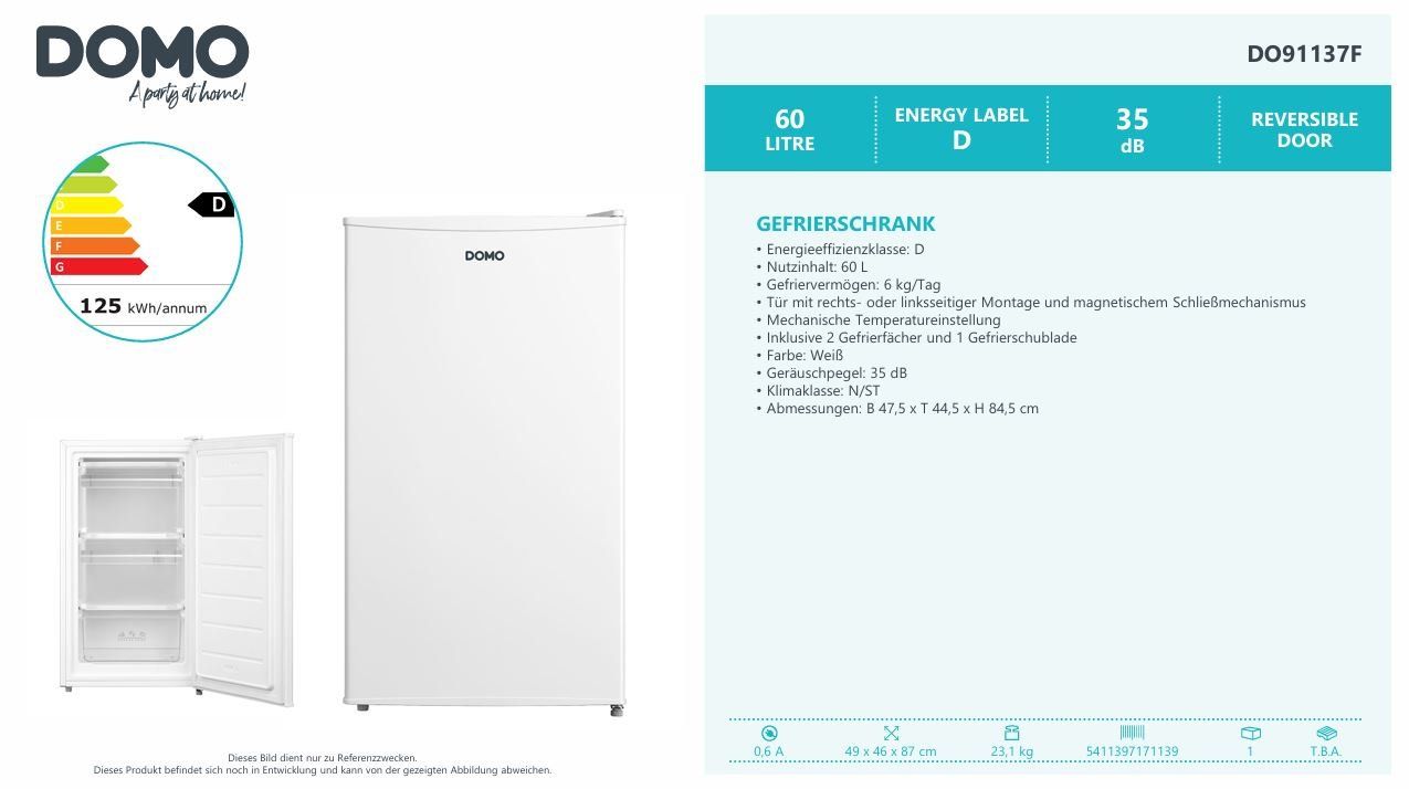 Congelatori: DO91137F Gefrierschrank – Nuovo (secondo la descrizione) da Wängi venduto da SPCSHOP 7