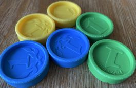 6 Fisher Price Münzen