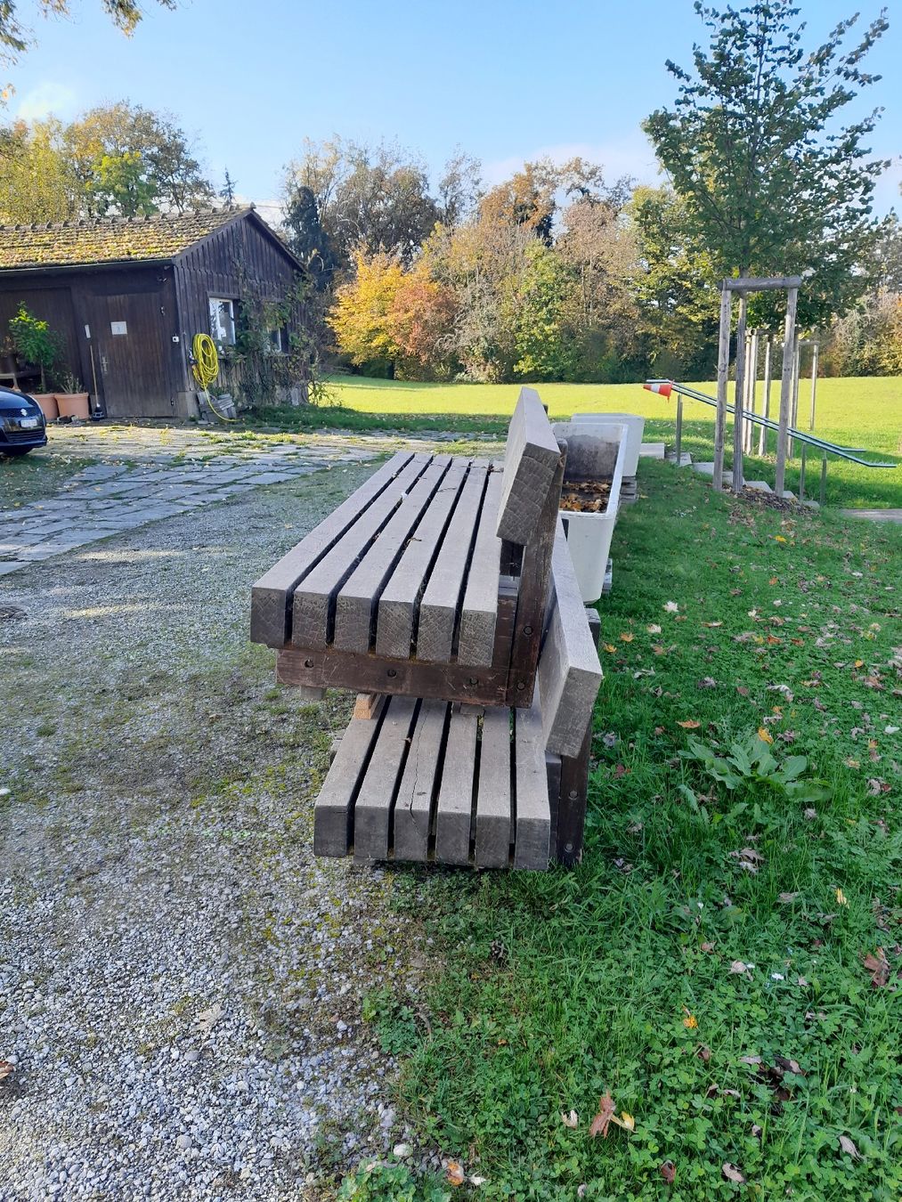 Panchine: Ein Massiver Holzbank – Usato da Kreuzlingen venduto da tec_gr72 1