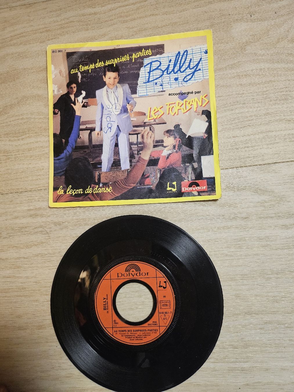 Dischi in vinile: Disque vintage Billy "La leçon de danse" 45T – Usato da La Joux FR venduto da car_ck96