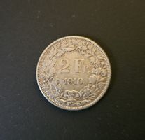 2 Franken 1910 Silber - selten!