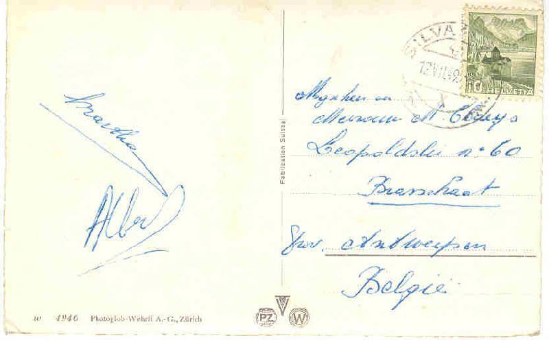 Cartoline postali: Silvaplana + 1959 – Usato da Emmenbrücke venduto da teestube 1