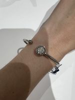 Bracelet Tommy Hilfiger, strass et acier