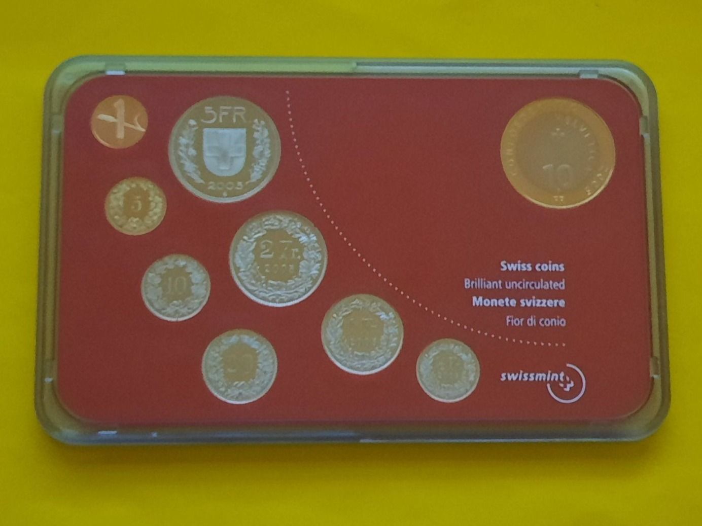 Alle Münzen: Münzsatz Schweiz 2005 Stempelglanz – Neu und originalverpackt aus Buchs SG von numispatica 2