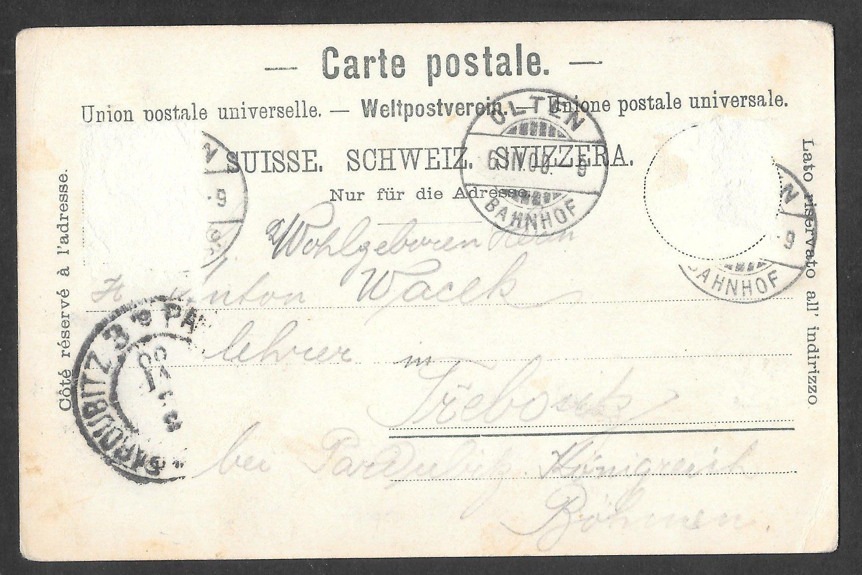Cartoline postali: Olten Teilansicht – Usato da Olten venduto da clotaldi 1