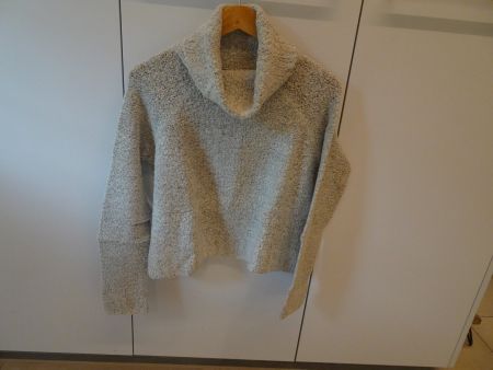 Rollkragen Strickpulli hellgrau von Takko Gr. XS - 260219