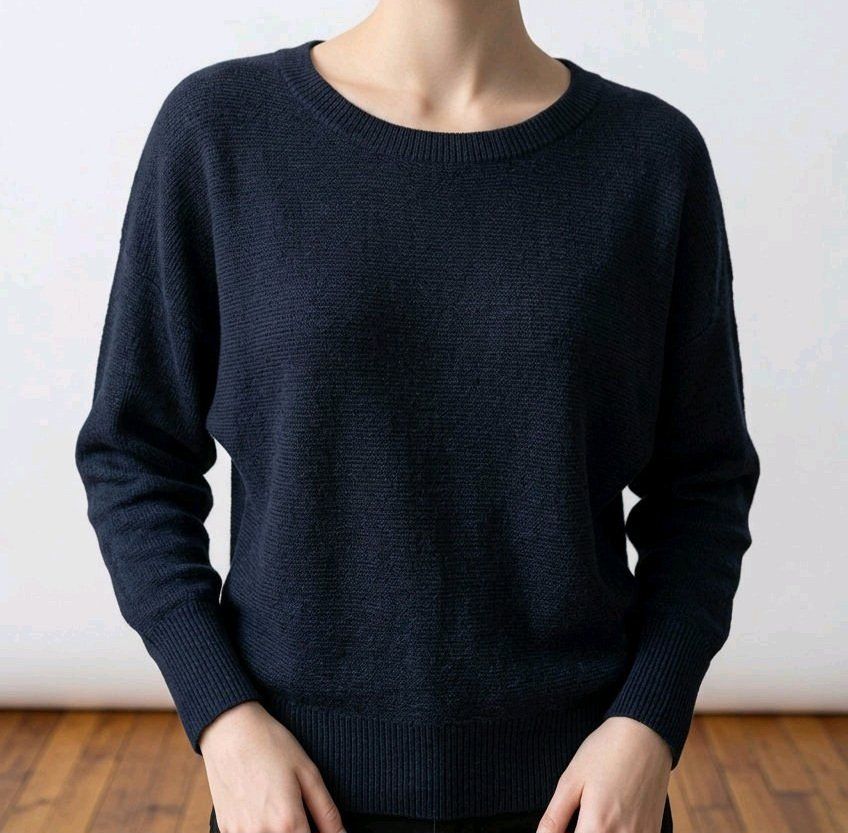 Pulls & Sweat-shirts: VERO MODA cooles Pulloverli Gr. L dunkelblau Glitzerfäden – D'occasion à Füllinsdorf par Sunnebliemli7 1