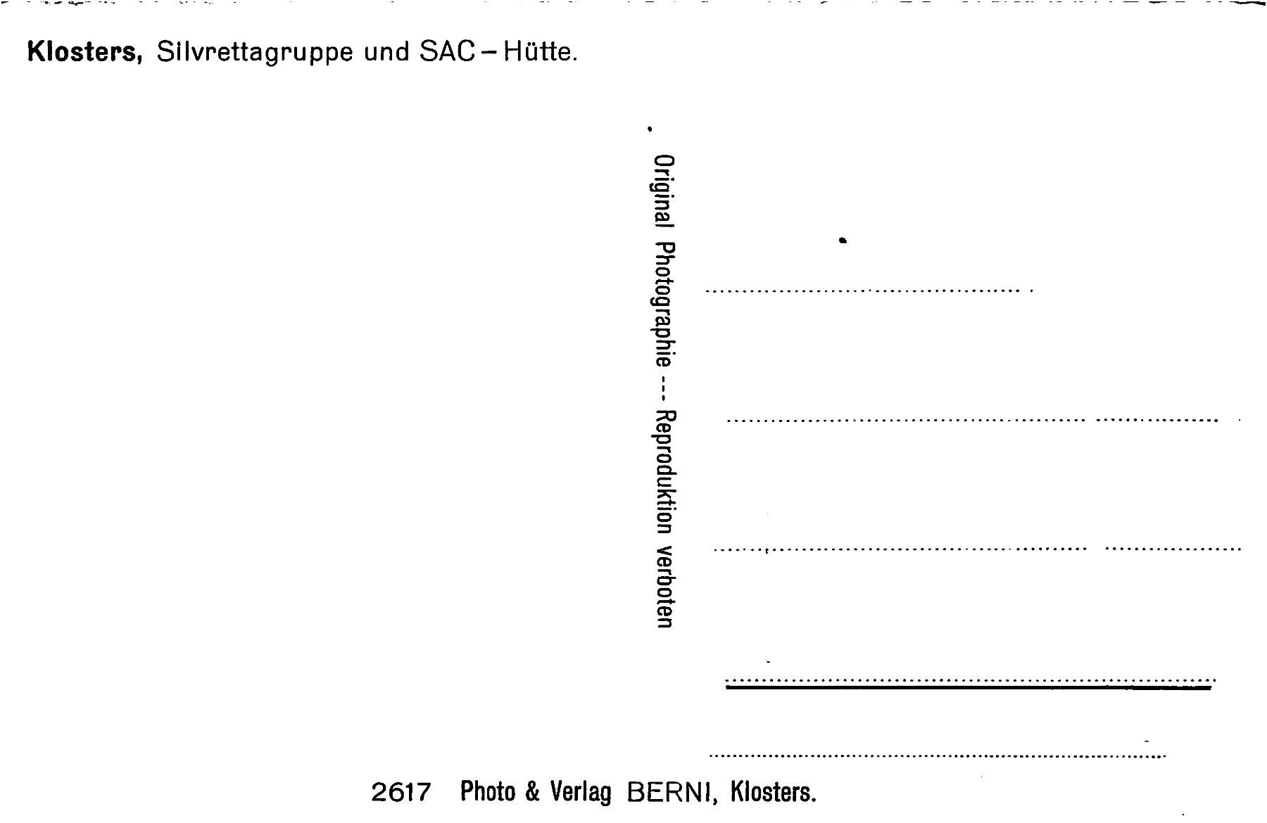 Ansichtskarten: 3x Klosters – Gebraucht aus Ottikon b.Kemptth. von Neptun1974 1