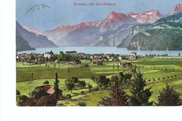 Brunnen mit Uristock, Urneersee, 1909; Fr. Beeler Brunnen