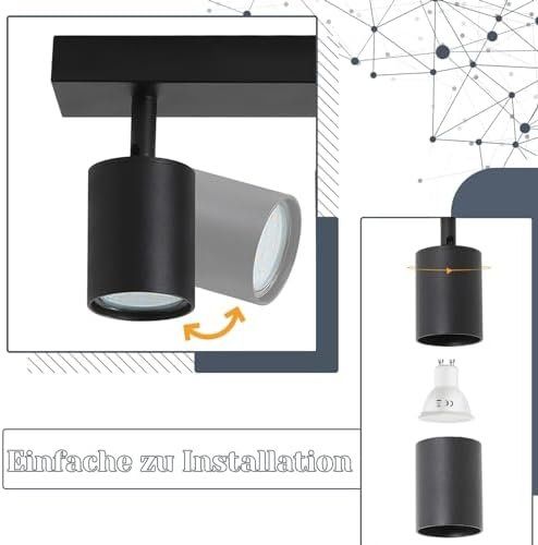 Lampadari & plafoniere: Deckenstrahler Deckenleuchte 5 flammig Spots Deckenlampe – Nuovo e nell'imballaggio originale da Hundwil venduto da Mr.Wong 5