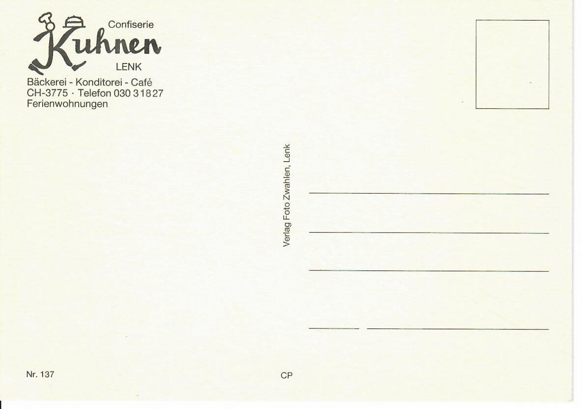 Ansichtskarten: Café Kuhnen Lenk – Gebraucht aus Hochdorf von Ziegel-16 1