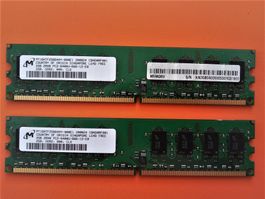 2 x MT16HTF25664AY-800E1 Micron 2GB DIMM