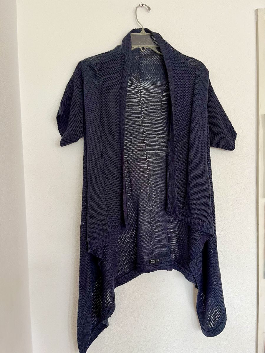 Bolero: Ellen Amber Strickjacke, Grösse M, Dunkelblau – Usato da Basel venduto da JJ.Elena