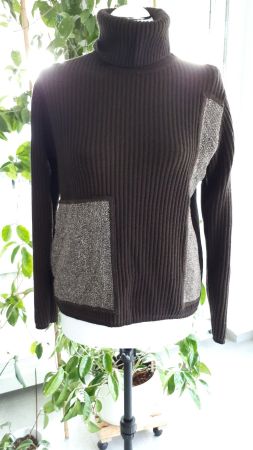 Damen- Wollpullover, braun