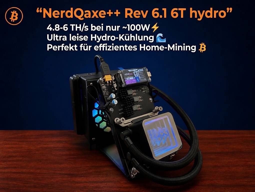 Coin Miner: Bitcoin Miner NerdQaxe++ Rev 6.1 6T Hydro – Nuovo e nell'imballaggio originale da Büsserach venduto da Cabstardwarf3 1