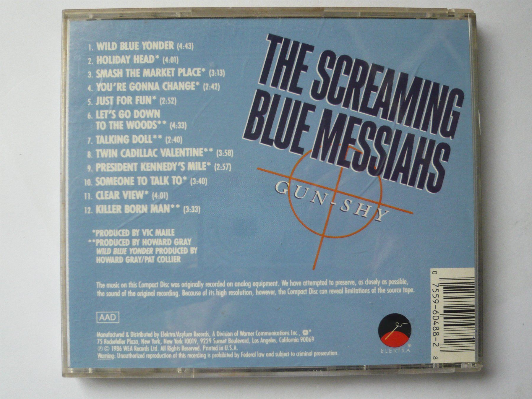 CD: THE SCREAMING BLUE MESSIAHS GUN-SHY – Usato da Winterthur venduto da Cajun 2